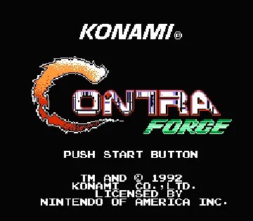 Contra Force (USA) screen shot title